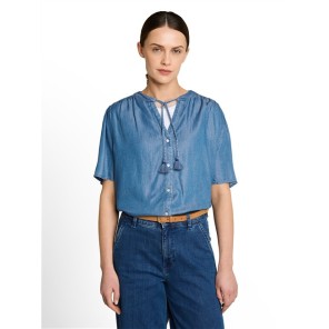 Tom Tailor Damesmode blouse with denim look 1051078 